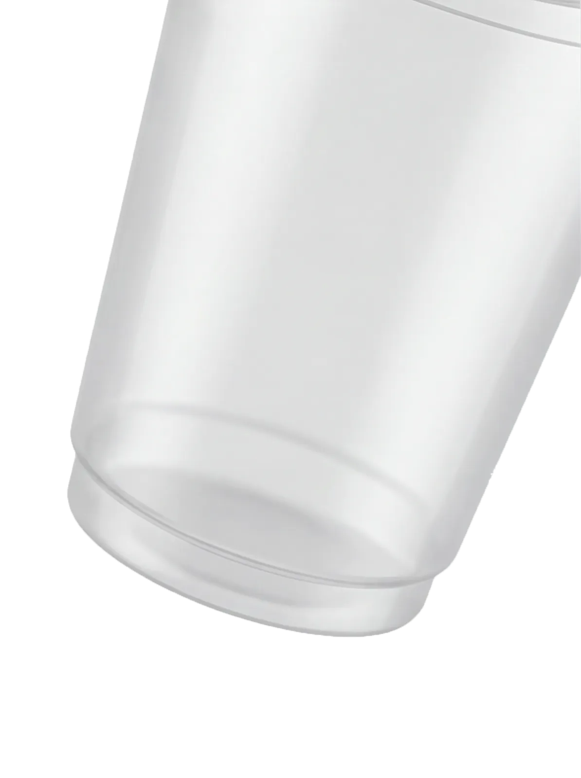 Cold brew cup Bottom view, D · base & rim macro
